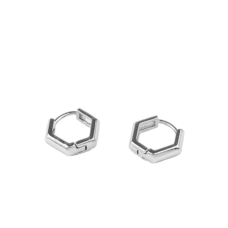 

Fashion Stylish Women Jewelry Gold Plated/ Rhodium Plated 925 Sterling Silver Irregular Geometric Stud Earrings