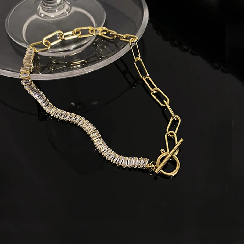 

Wholesale necklace diamond choker statement charms necklace for jewelry making