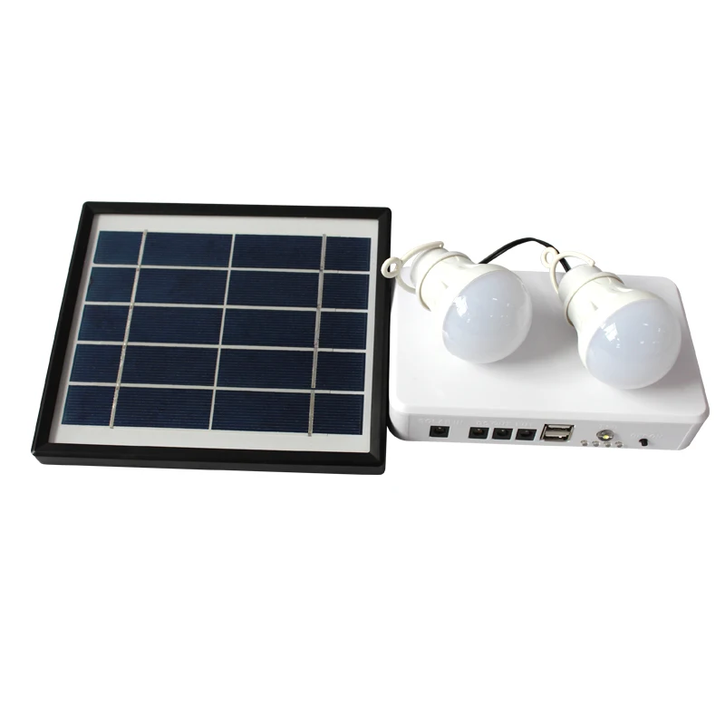 New design 4400mah mini portable home solar power lighting system for home