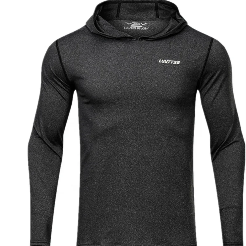 

ASSUN custom long sleeve compress gym fitness clothing wear for men jacket hoodi mens hoody workout clothes sports wear, Picture shows