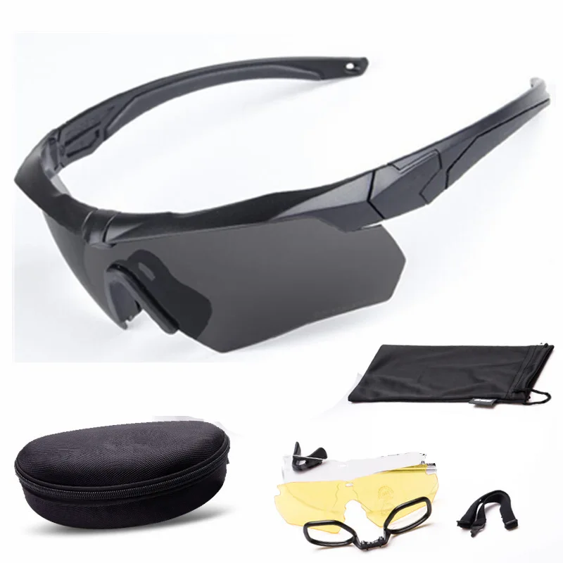 

Daisy X10 Glasses Military glasses Bullet-proof Army Sunglasses With 4 Lens Original Box Men Shooting Eyewear Gafas