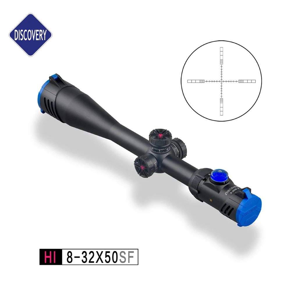 

Discovery Rifle Scope HI 8-32X50SF HK MIL Reticle Tactical Hunting Telescopes Optics Shooting Sights with Bubble Level Indicator