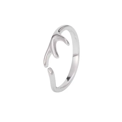 

New Arrival Rings Jewelry Simple Design Deer Shape Sterling Silver Ring 2020