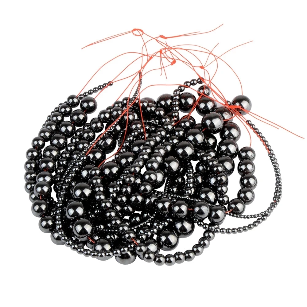 Natural Stone Black Hematite Beads Round Loose 2 3 4 6 8 10 12 MM Strand Pick Size DIY For Jewelry Making Accessories