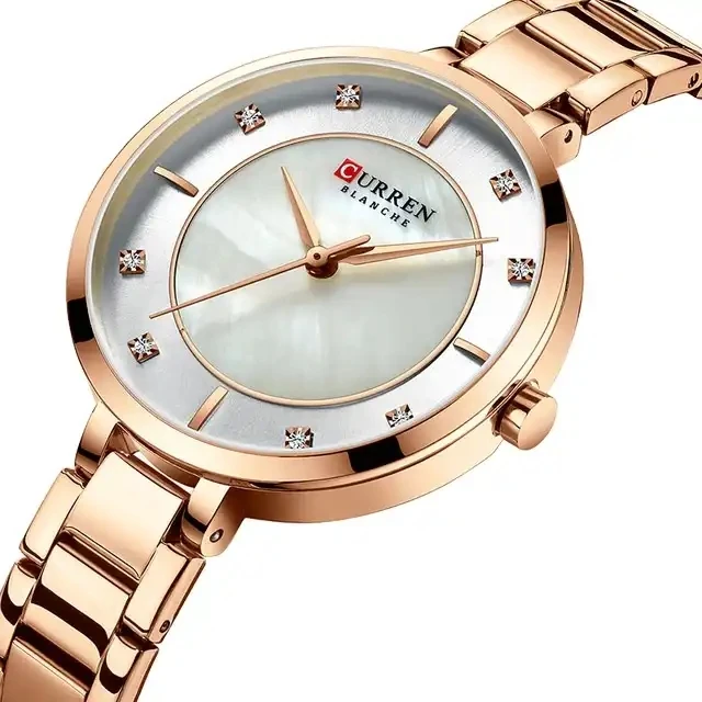 CURREN 9051 Women Watch Waterproof Top New Luxury Silver Female Clock Stainless Steel Band Classic Bracelet Ladies Wristwatch