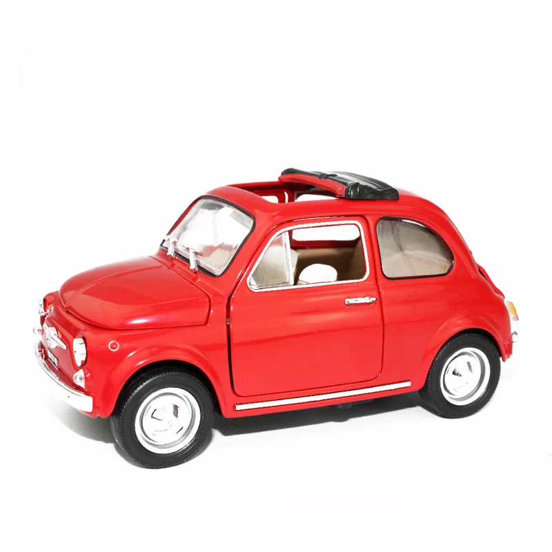 1 24 Scale Diecast Model Car Italy Vintage Car Models Fiat 500 4 Doors Openable Buy 1 24 Scale Collectable Model Car Die Cast Model Product On