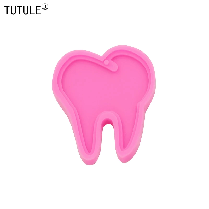 

Shiny tooth keychain mold-Glossy-Shiny epoxy teeth resin mold -Pendant-Tag/earring necklace-Keychain-Tooth Fairy mold