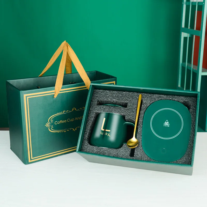 

winter electric smart thermostat coffee mug ceramic cups with gift box