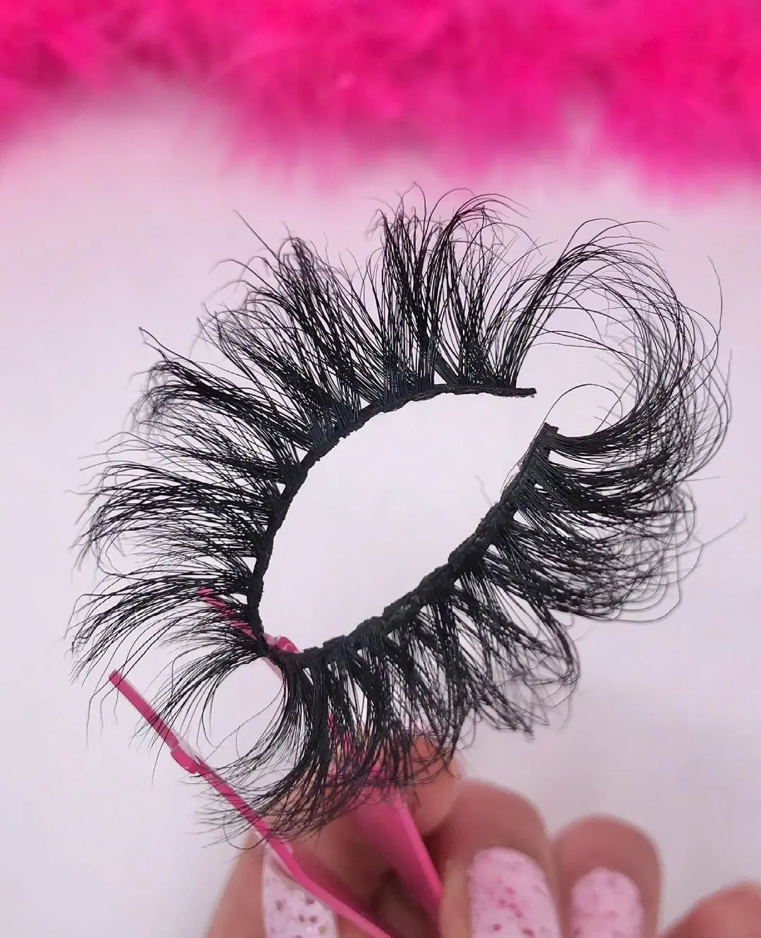 

full strip lashes vendor with mink lashes for 20mm 25mm lash boxes wholesale, Black