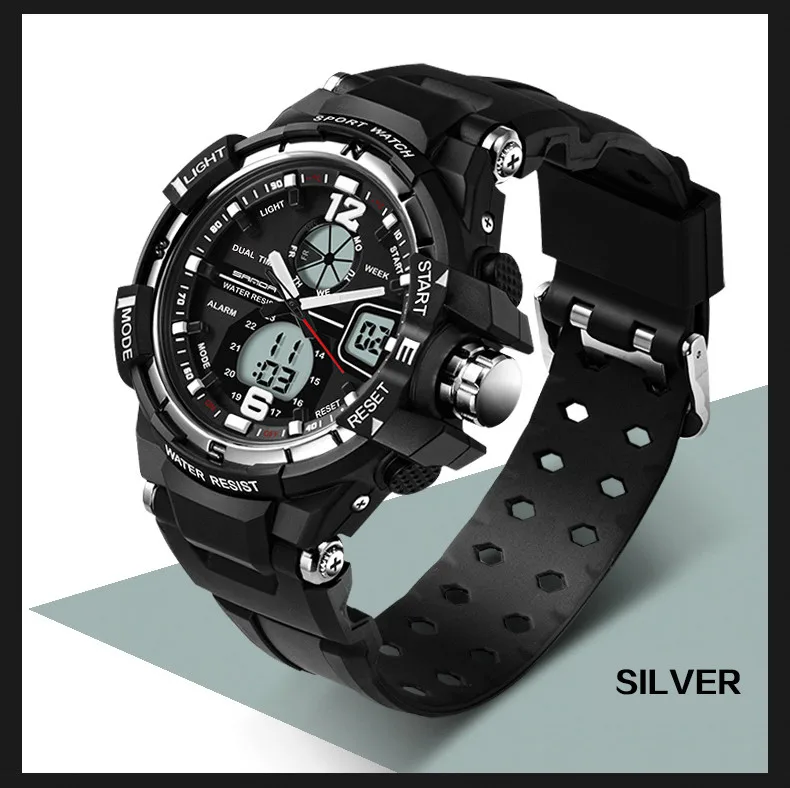 Sanda Brand 289 Watch Men G Style Waterproof Sports Military Watches ...