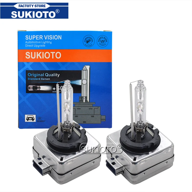 

SUKIOTO 2PCS 2021 New 35W D8S Xenon HID Headlight Bulbs 4300K 5000K 6000K 8000K D8S HID Replacement Bulb For Car Light Lamp