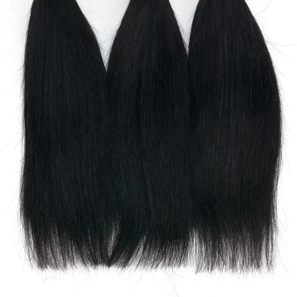

Free Sample cuticle aligned hair, peruvian and brazilian hair, natural human hair extension, Natutal black