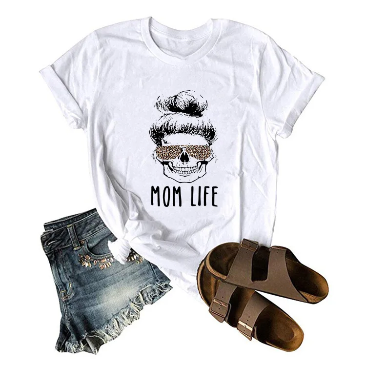 

2020 Funny MOM LIFE Women T Shirt Wholesale