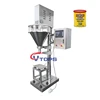 Semi Automatic Net Weigh Bottle Filling Machine for Flour / Pepper / Spice / Protein Powder