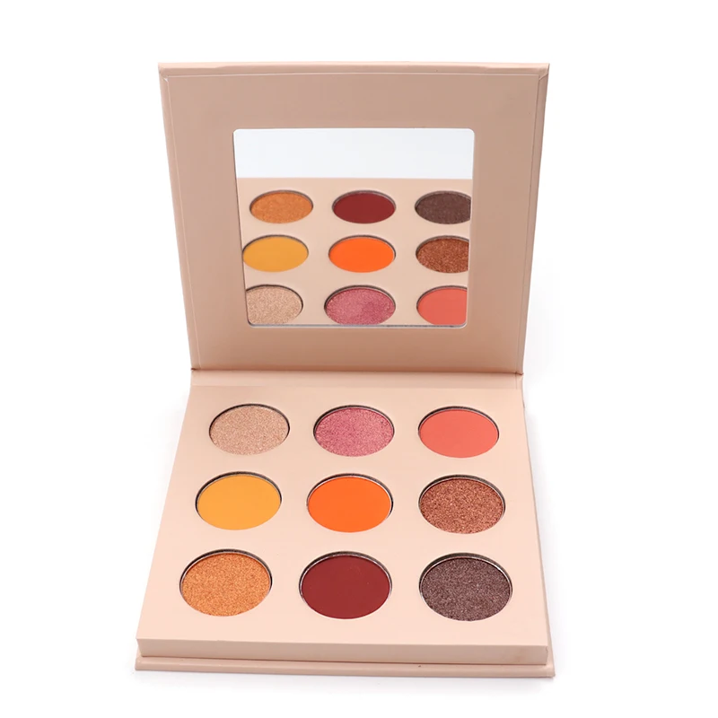 

2021 Hot sale Cosmetic Eyeshadow palette 9 color waterproof OEM/ODM with private label