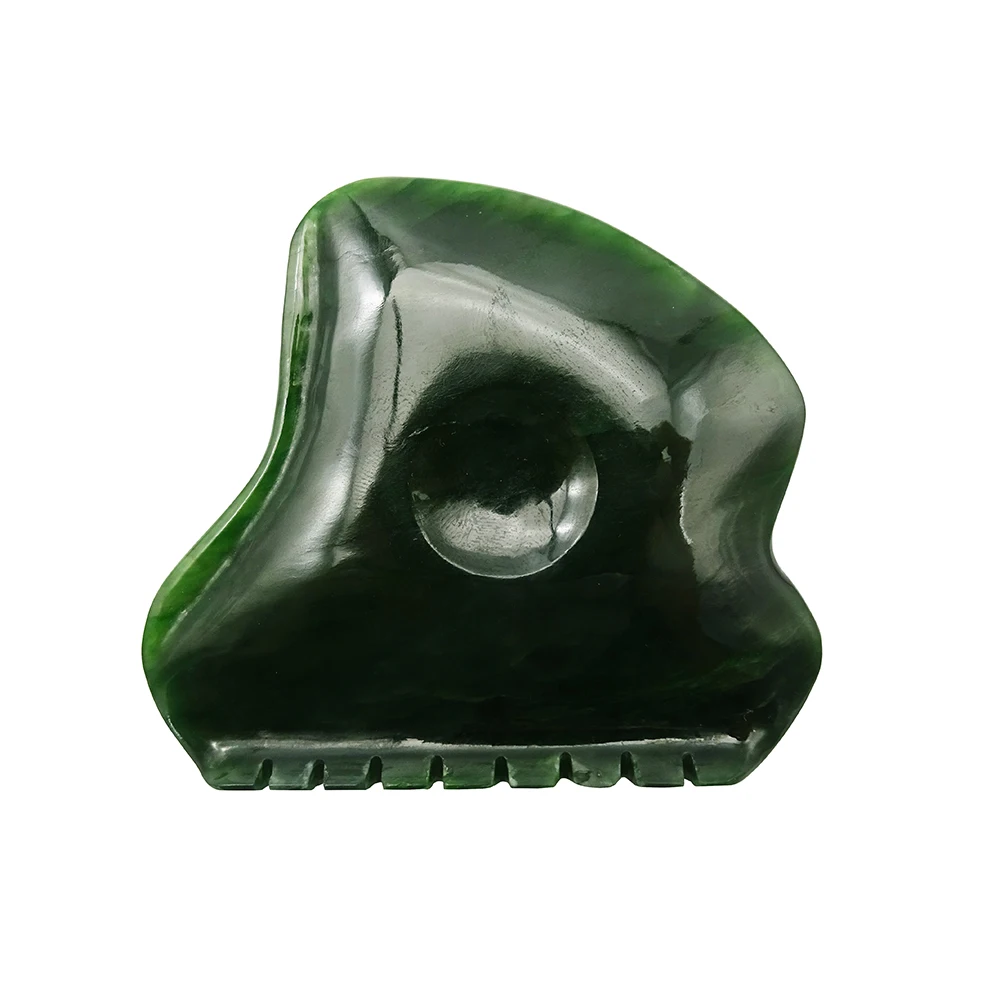 

Nephrite Jade Gua Sha Massage Tool Natural Jade Stone Guasha Massage Board for Full Body Relaxing Body