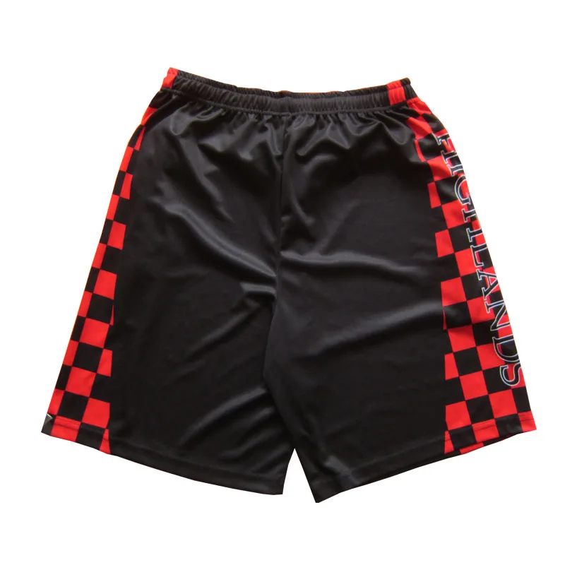 red black new design men soccer shorts set quick dry sportswear