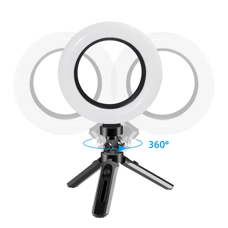 

6 inch compact selfie light ring light led round light with USB, Custom