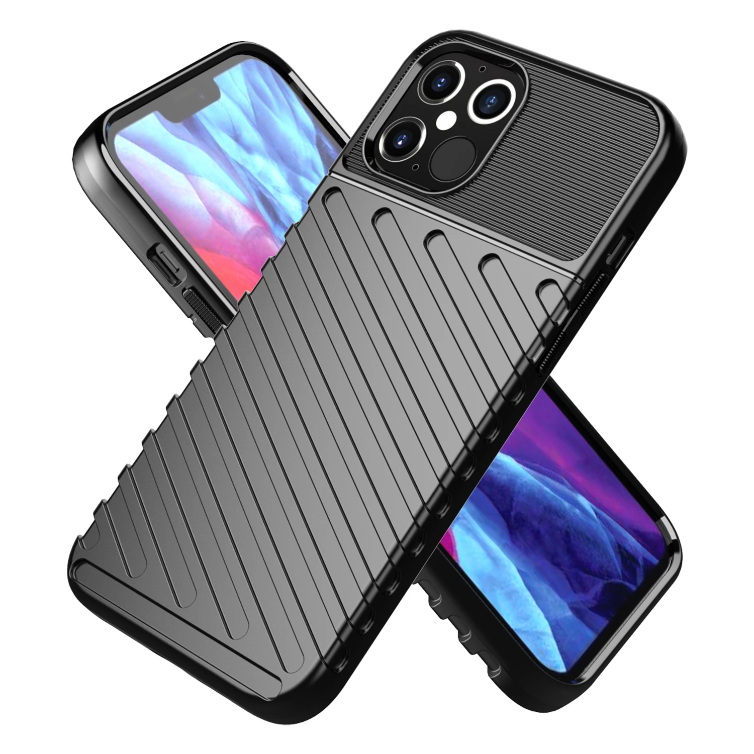 

Shockproof TPU Mobile Back Cover For iPhone12 Pro max phone case, 3colors