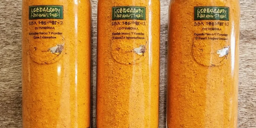 Visual comparison of global spice blends including Madras, Harissa, Ras El Hanout, Za'atar