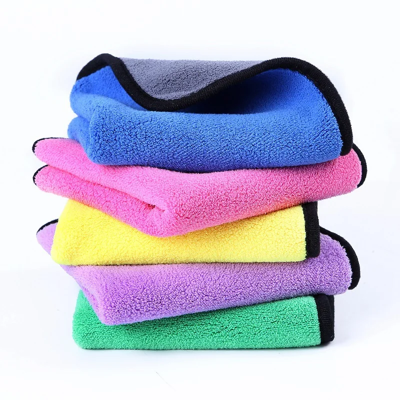 

Absorbent car wash microfiber towel Cleaning Cloth micro fiber towel car cleaning, 5 colors