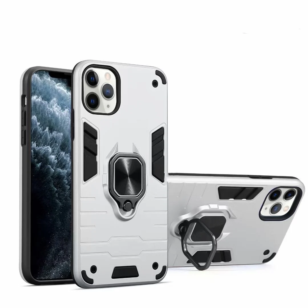 

Explosion Metal ring phone covers soft TPU+PC shockproof phone case For iPhone 11 pro max, 14colors