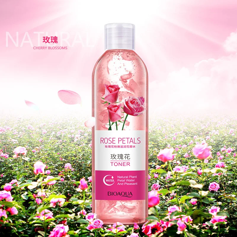 

OEM Bioaqua Factory Supplier Face Toner Best Skin Whitening Care Face Ionic Rose Water Rose MistSkin Rejuvenation Rose Toner