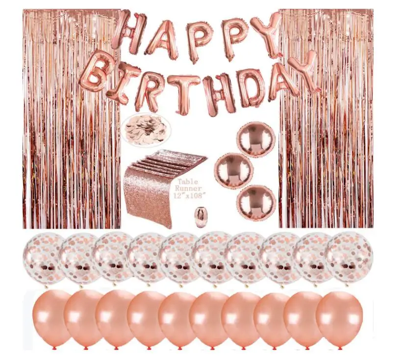 Rose Gold Metallic Table Confetti Circle Dots Able Scatter Confetti