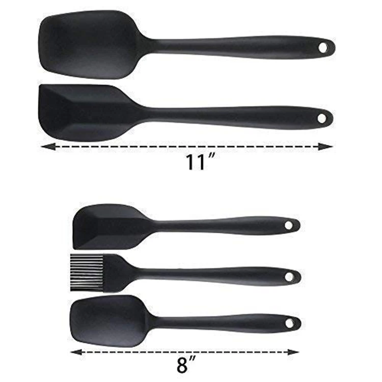 

Amazon hot selling silicone spatula set