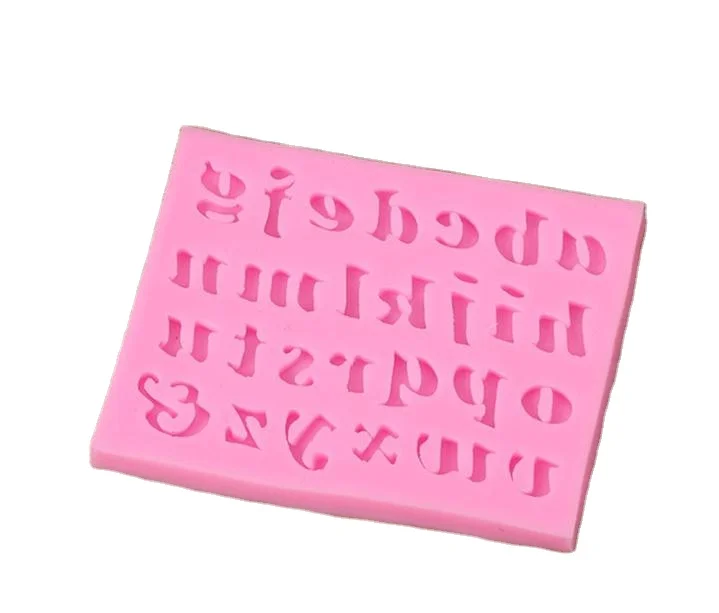 

3D 26 Lowercase Letters Silicone Mold Alphabet Moulds Fondant Sugarcraft Cake Decorating Kitchen Baking Cake Gumpaste Tool