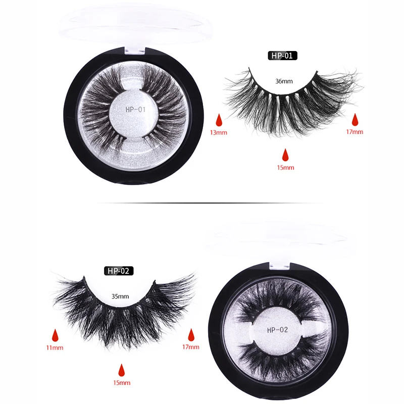 

2021 Fluffy False Eyelashes Natural Faux Mink Strip 3D Lashes wholesale