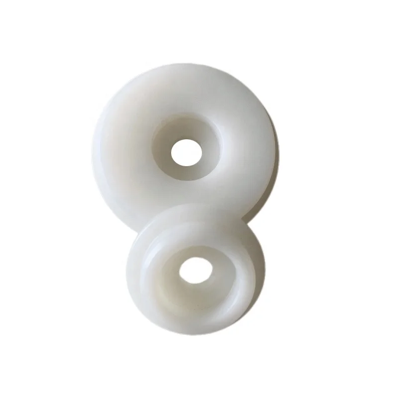 CNC Machined Turned Plastic White UHMW Discs