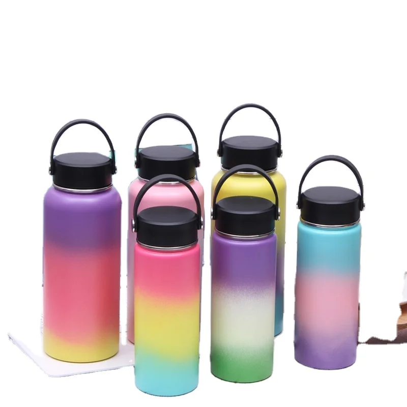 

Popular portable gradient space pot stainless steel sports kettle outdoor large capacity thermos cup, Multiple colour