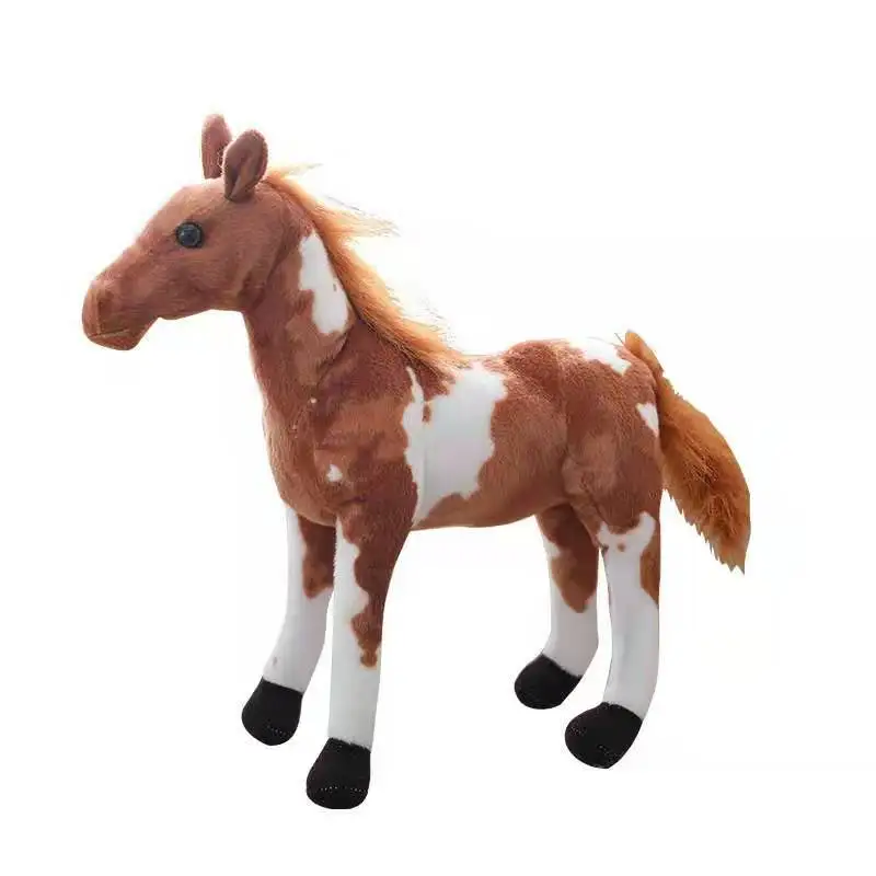 

Free shipping Manufacturers direct simulation horse doll sweat blood horse plush toys photography props, As the picture