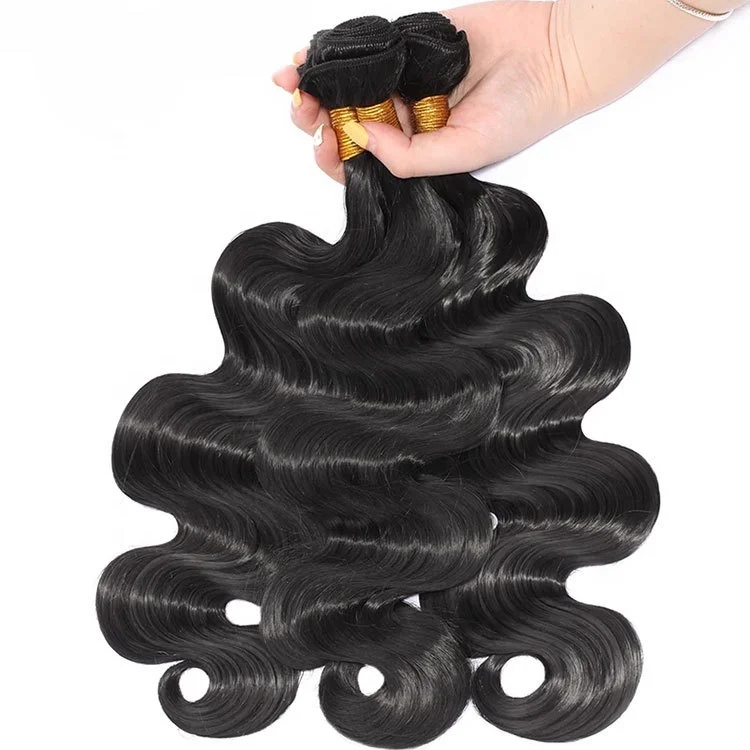 

Bundles Hair Weave Brazil Natural Black Body Wave Chemical Fiber Silk Spring High Temperature Silk Synthetic Bundles Hair