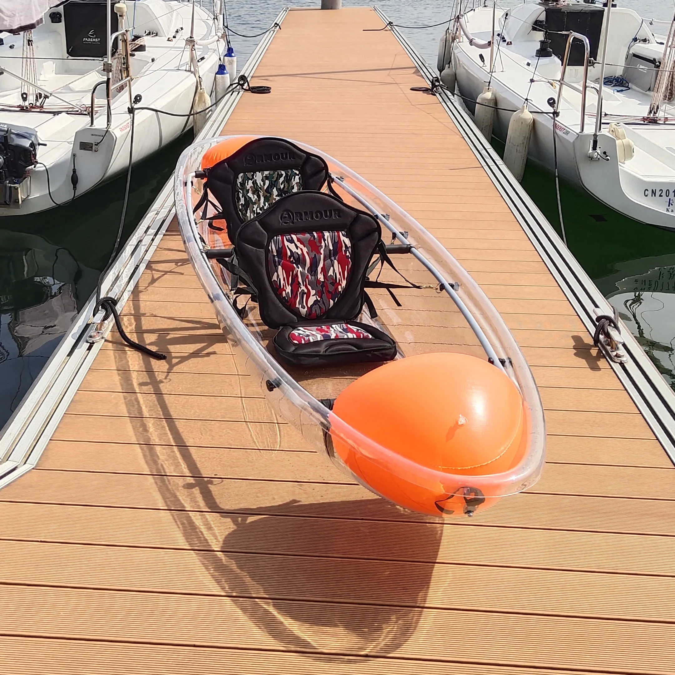 Wholesale Transparent Kayak With Two Deluxe Backseat Double Person Kayak Buy Transparent Kayak