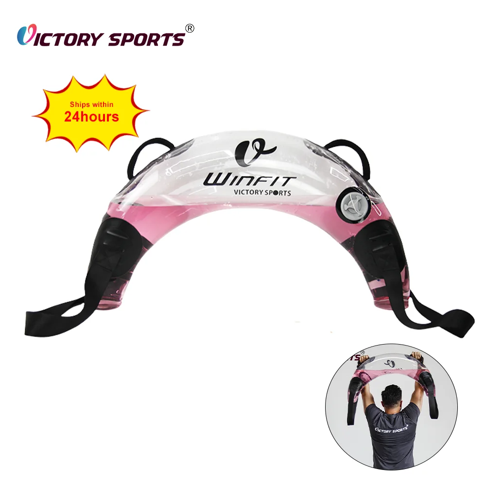 Workout Fitness Strength Training 37lb PVC Water Weights Aqua Bulgarian Bag