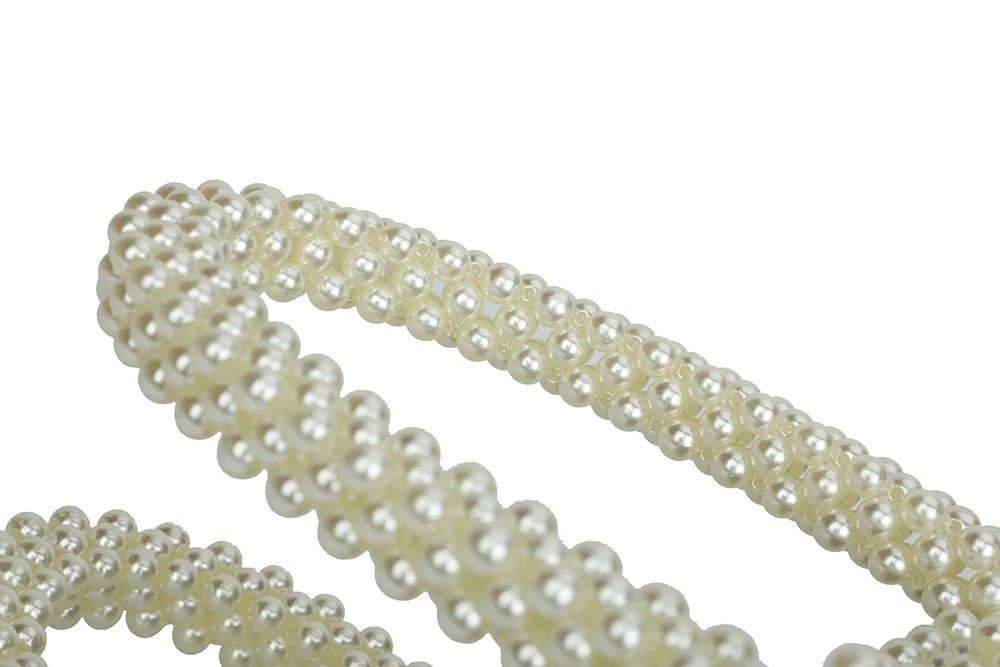 
Fashion Elegant Shrimps Cream Faux Pearl Bag Women Fashion Bag Ladies Handbag Beaded Evening Bag for Women 