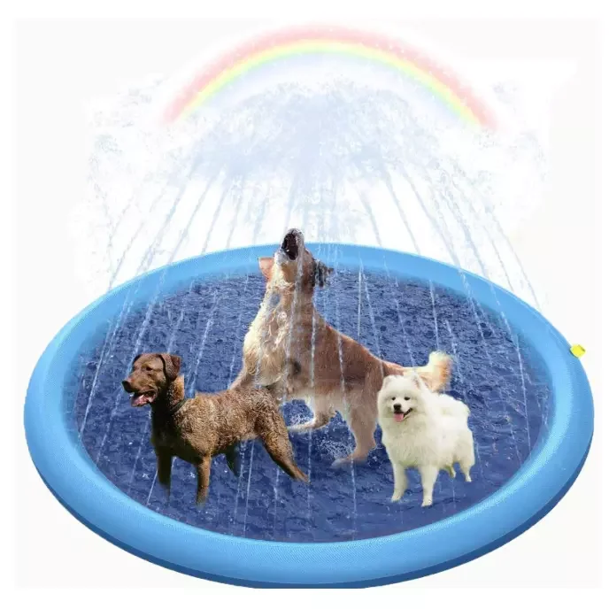 

Amazon Summer Foldable PVC Splash Pad Sprinkler Pool Outdoor Water Toy Dog Pool PVC Pet Bathing Tub Swimming Pool for Pets Kids