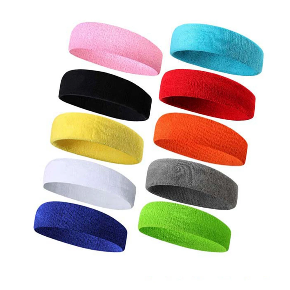 

Anti-Slip Women Men Breathable Basketball Fitness Yoga Elastic Sweatband Sports Gym Headband Hair Band for Volleyball Cycling, Random