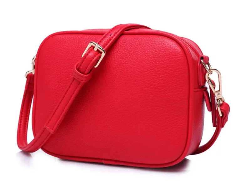 

2020 Spring new style pure color one-shoulder cross-body leather Women bag, 6 colors