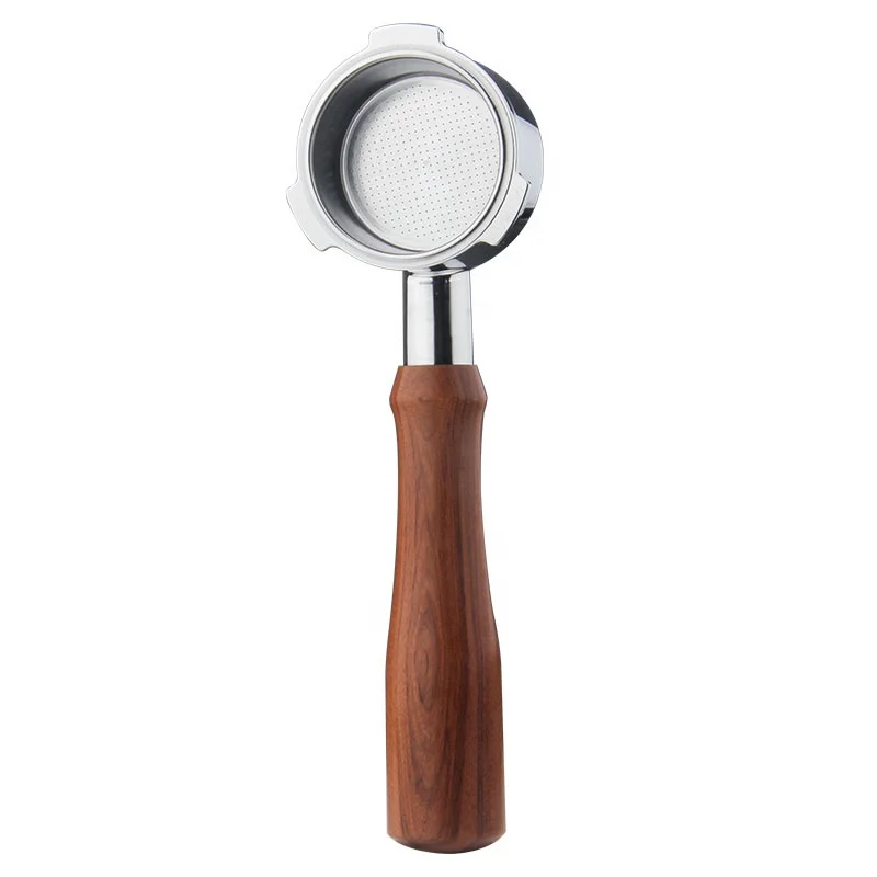 

Coffee Machine 3ears 51mm Bottomless Coffee Portafilter With Wood Or Plastic Handle