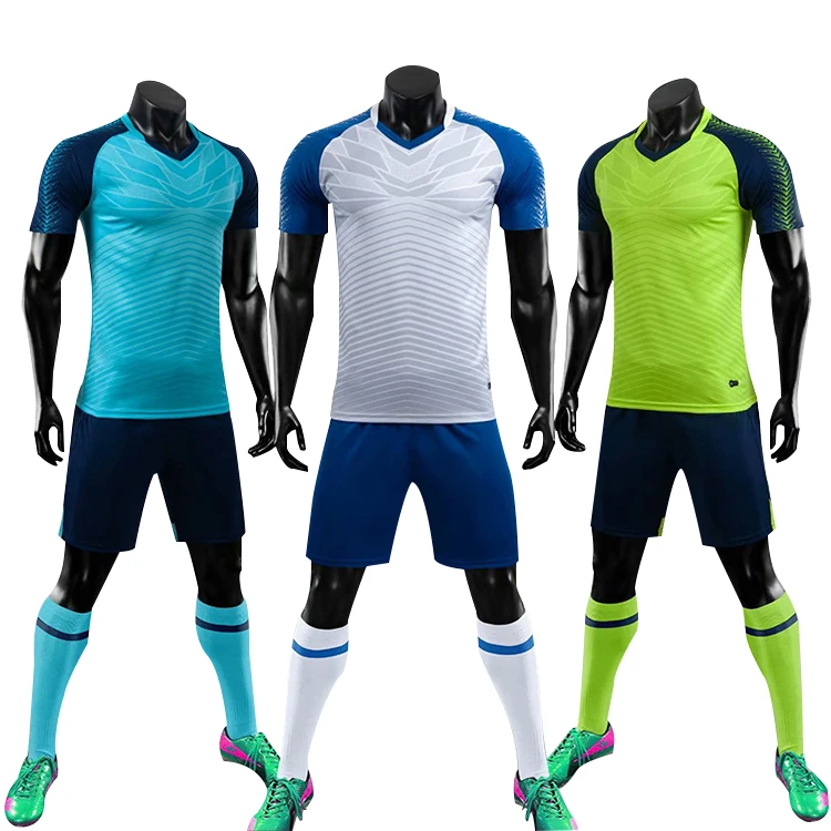 

Chinese Wholesale Suppliers Simple Patterned Football Jersey Men Soccer Jersey, White, red, blue, green, orange