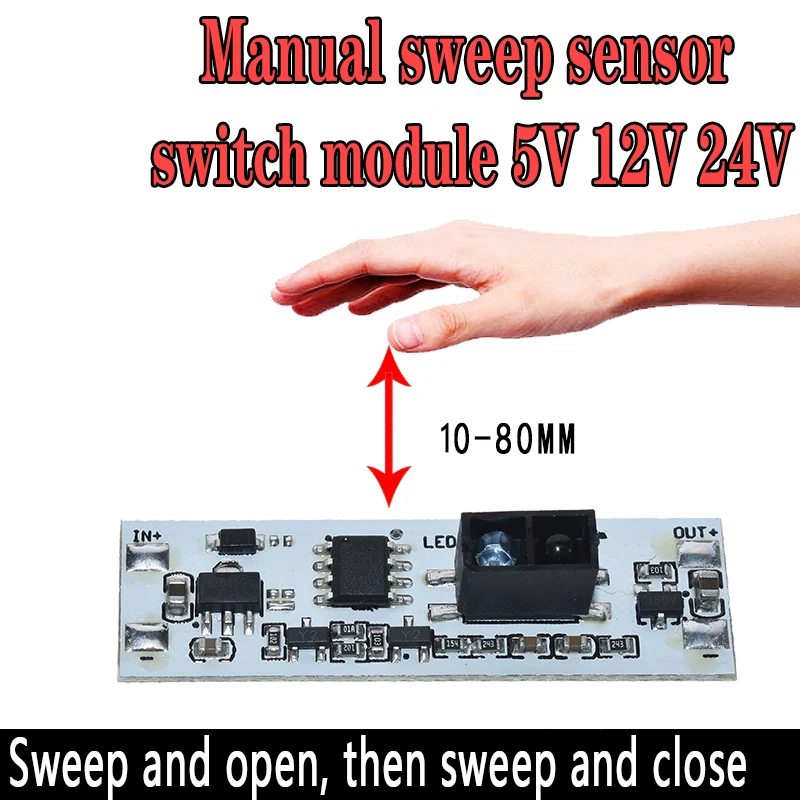 Details about   Short Distance Scan Sweep Hand Sensor Switch Module for Auto Smart Home 10W 