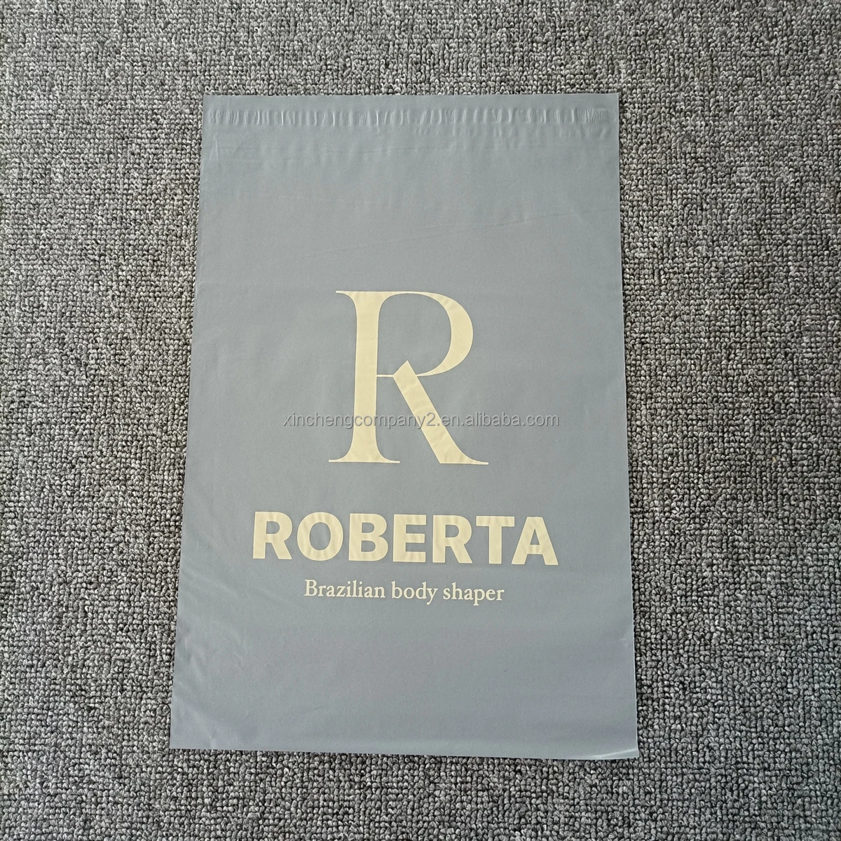 

Grey Color Biodegradable Polymailer Mailing Bags Envelope Custom Logo Mailer Bag