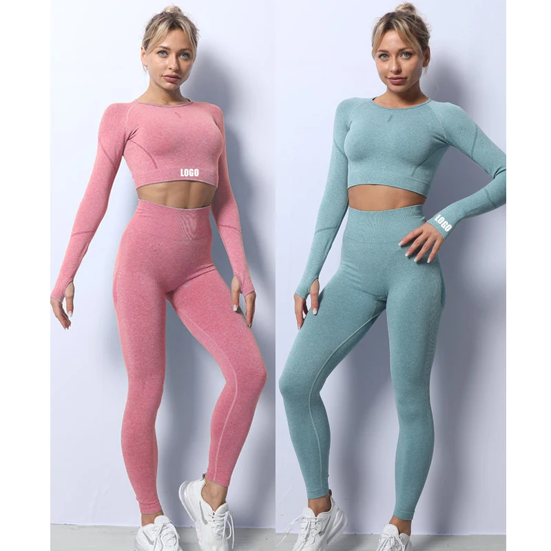 

Free LOGO Wholesale Sport Suit Women Fitness Clothing Sport Wear Yoga Set Gym Sportswear Running Leggings Women Set, Color avaliable