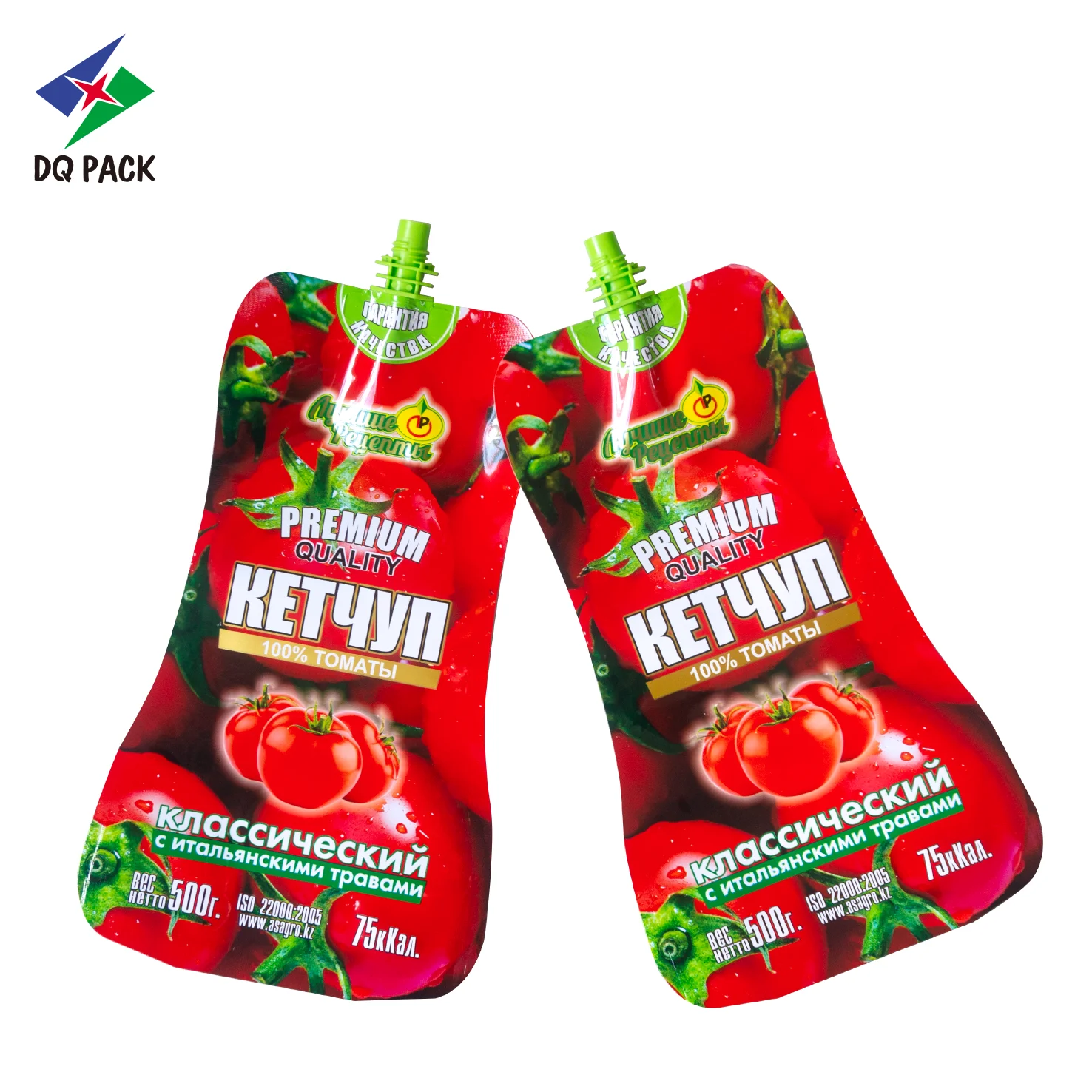 Sauce packaging food grade plastic drink packaging bag spout pouch for ketchup packaging