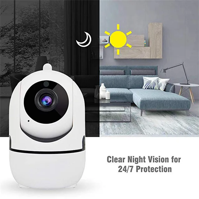 
1080P HD Speaker Wireless Security Mini cloud IP CCTV Camera with 3D Navigation Panorama View Night Vision 