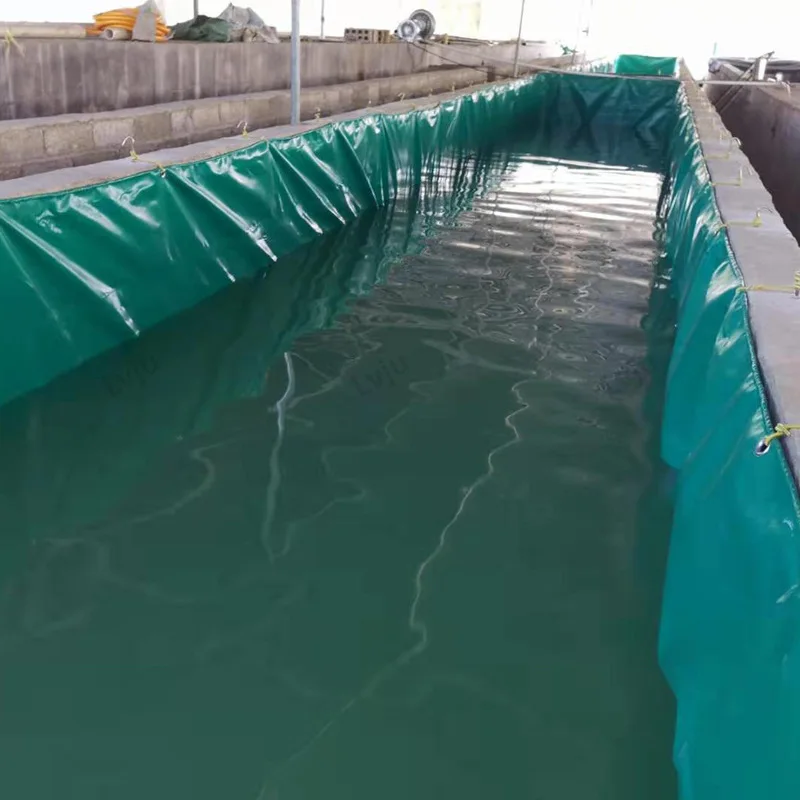 

Lvju Rectangle Shape Biofloc Pvc Tarpoline Fish Tank Tarpaulin Pond, Light blue/green/black/red/custom