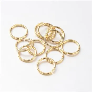 

PandaHall 6mm Gold Long-Lasting Plated Brass Open Jump Rings, Golden